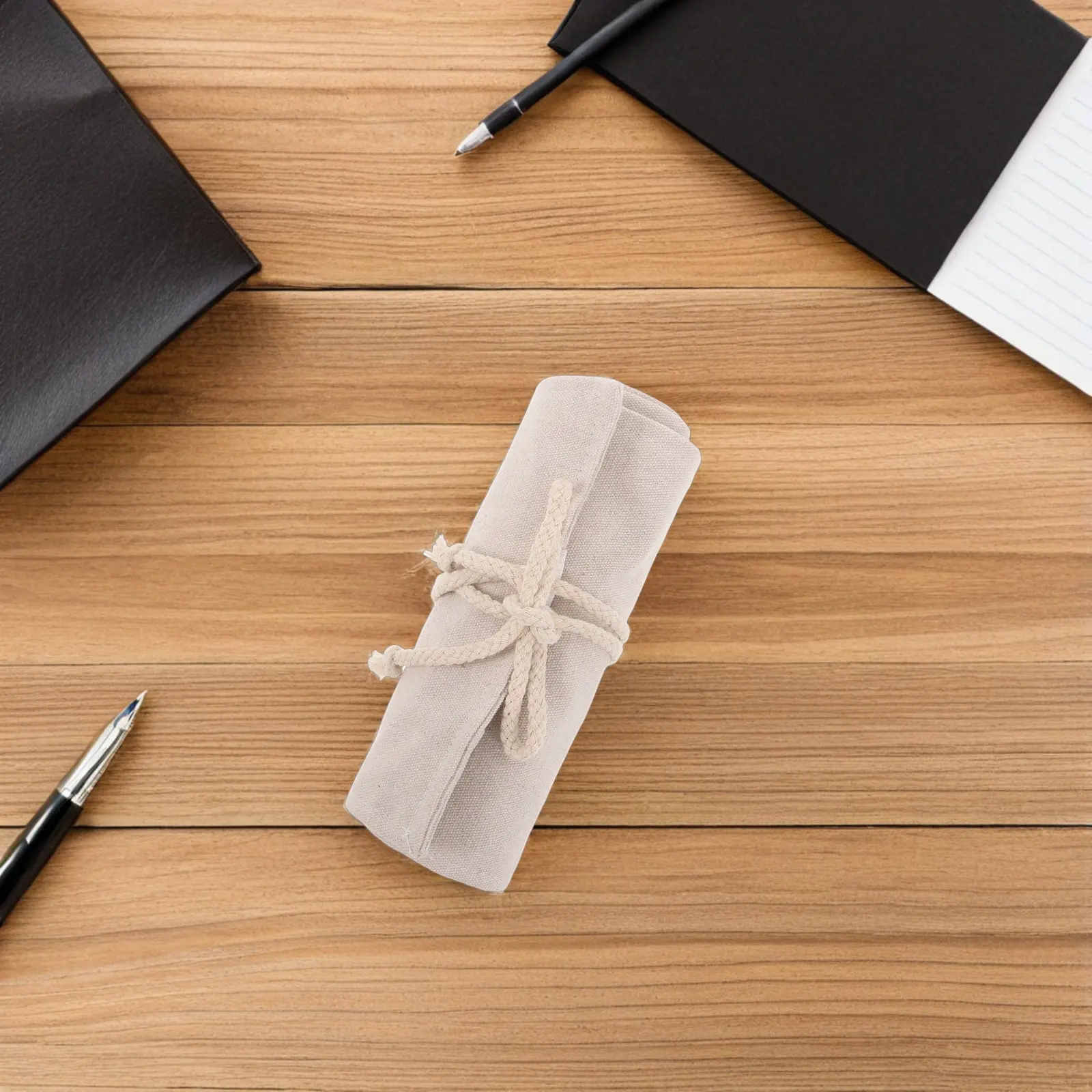 

Large Capacity 48 Slot Canvas Pencil Roll Bag Artist Paint Brush Holder Stationery Organizer Roll Up Pouch for Travel Sketching