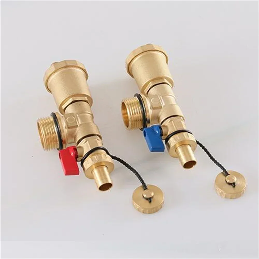 floor-heating-water-trap-end-1-inch-outer-wire-three-tail-piece-automatic-exhaust-valve-sub-collector-red-and-blue-suit