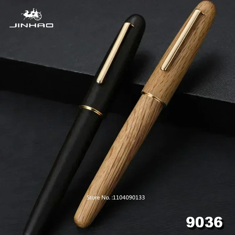 Jinhao 9036 Natural Wood Fountain Pen EF/F/M Extra Fine Nib Luxury Elegant Pens For Writing Office School Supplies Stationery