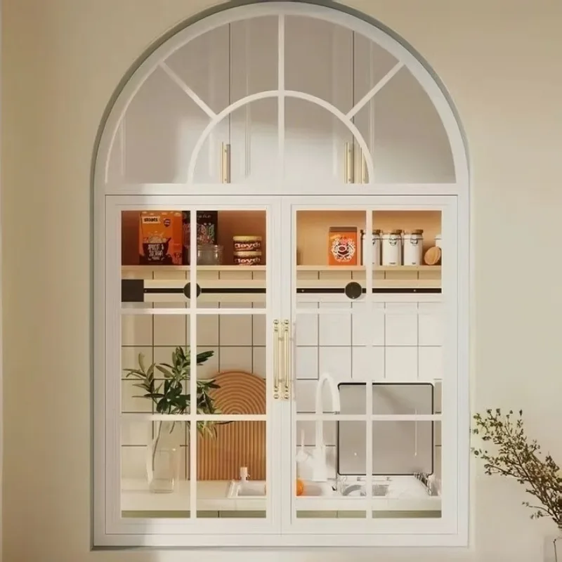 

French retro glass, doors and windows wrought iron lighting casement windows