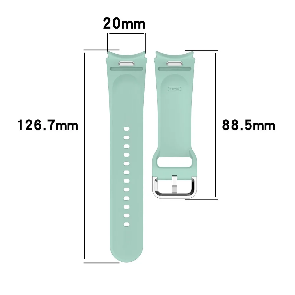 Silicone Strap For Samsung Galaxy watch 7/6/5/4/FE WatchBand Soft smartwatch Sport Bracelet Wristband SX button silicone strap