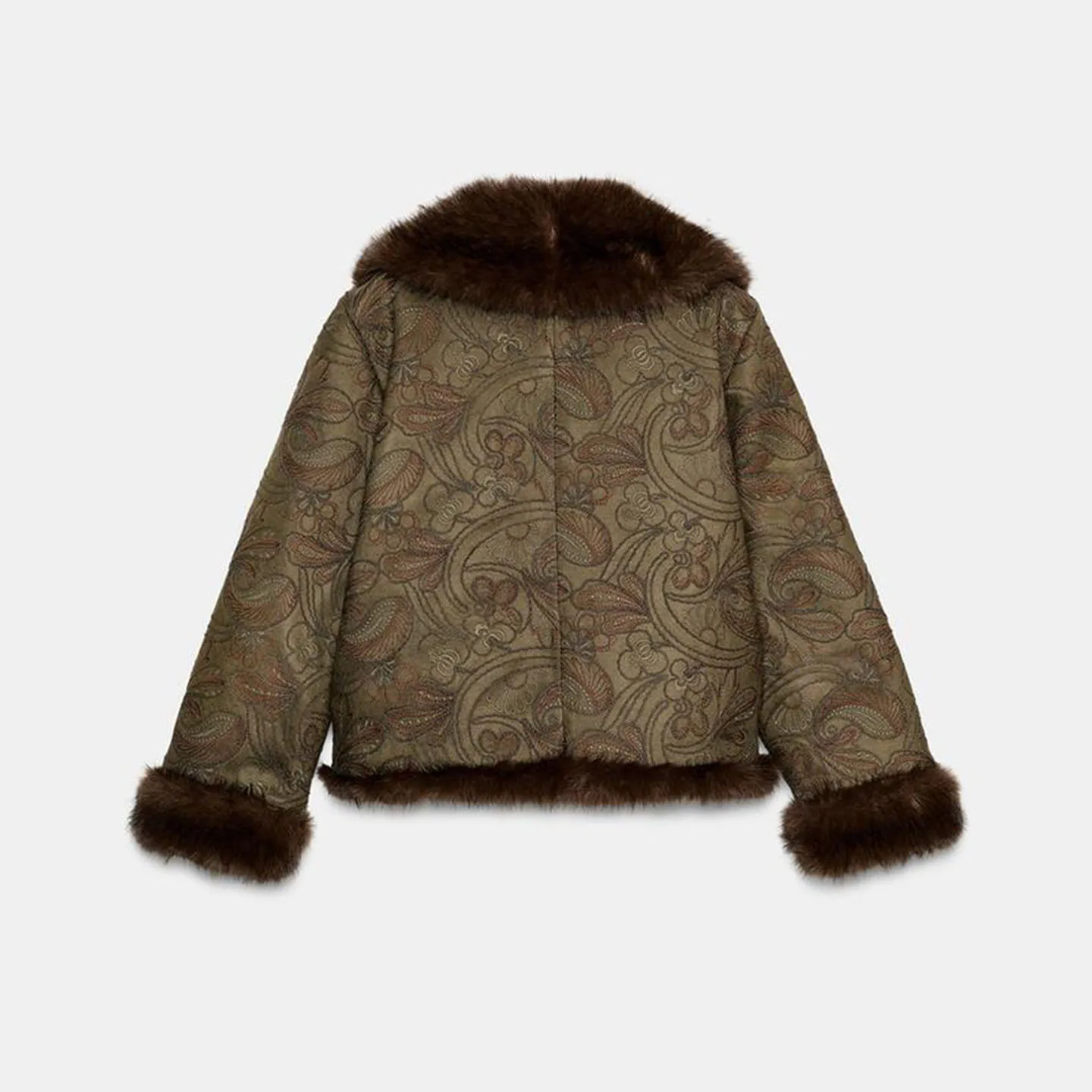 Z femmes brodé Double face ort manteau 2025 nouveau Faion Simple Sle vêtements d'extérieur dames Stand Fit Long Sve