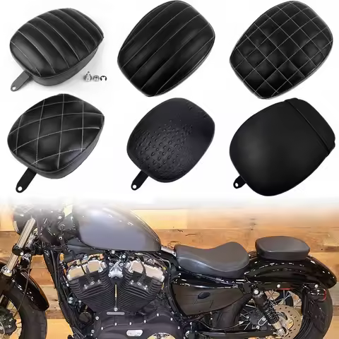 Motorcycle Rear Seat Passenger Cushion Pillion Pad For Harley Sportster Iron 883 1200 XR1200 48 XL1200X 10-15, 72 XL1200V 12-15