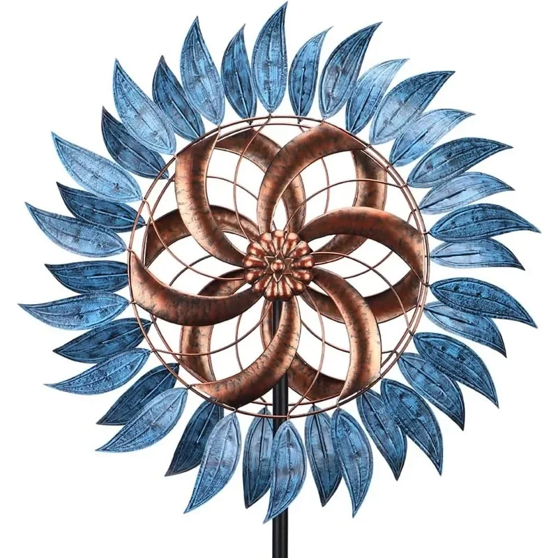 Wind Spinners Outdoor Metal 6.5 FT Large Two-Way Wind Sculptures for Patio Yard and Garden Decor