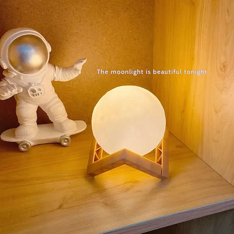 PVC Moonlight Lamp-DIY USB Charging 3D Night Light LED Atmosphere Light Strip with Remote Control