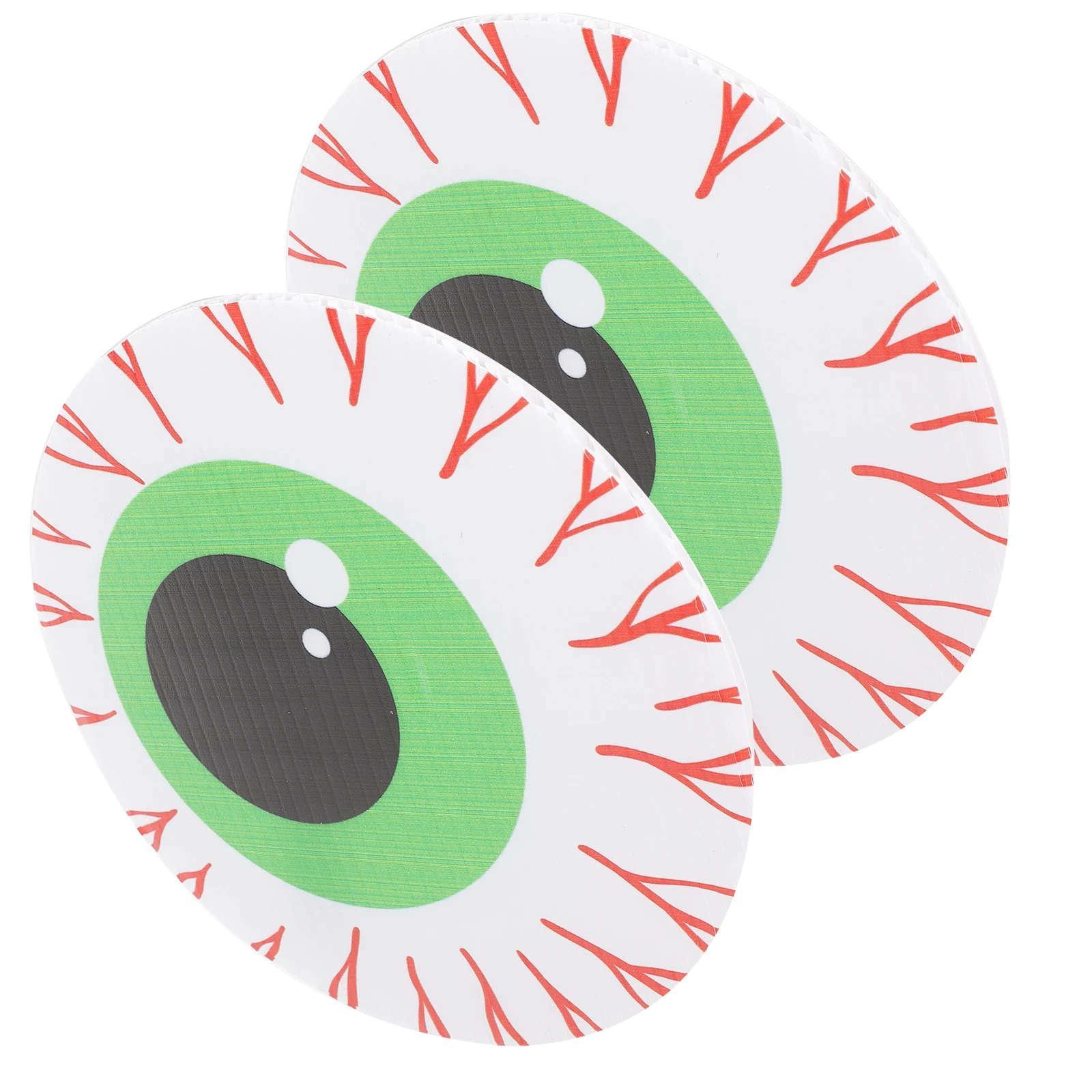 

2pcs Green Eyeball Stickers Window Door Halloween Decoration Removable Decals Scary Eyeball Home Decor Novelty Toys