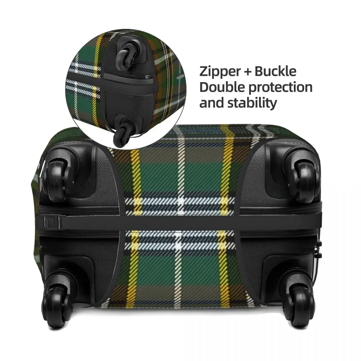 TARTAN Print Luggage Protective Dust Covers Elastic Waterproof 18-32inch Suitcase Cover Travel Accessories
