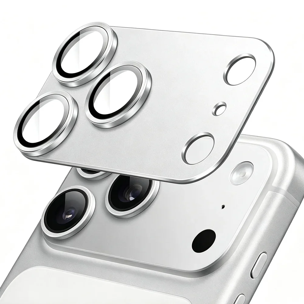 For Phone 18 Pro Max 17 Pro Camera Lens Protector Strong Adsorption Metal 9H+ Tempered Glass Camera Screen Full Protective Cover