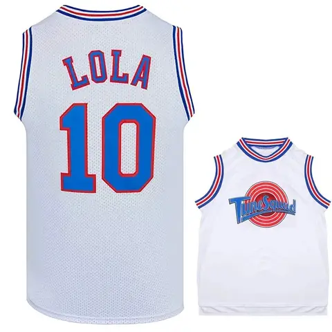 2026 New Movie Cosplay Costumes Space-Jam Tune-Squad #23 #1 BUGS #10 LOLA #22 Murray Bunny Adult Men Basketball Jersey Stitch