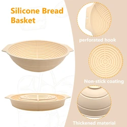 Foldable Bread Fermentation Basket Silicone Bread Making Baking Fermentation Baking Tools Home Kitchen Practical Accessories