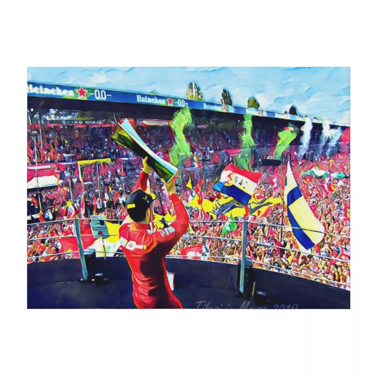 

Tifosi In Monza 2019 Throw Blanket Thermals For Travel halloween Personalized Gift funny gift Blankets