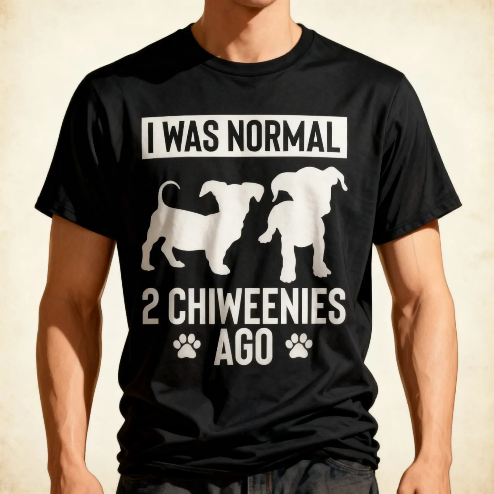 Funny I Was Normal 2 Chiweenies Ago Dog Owner Humor Gift T-Shirt