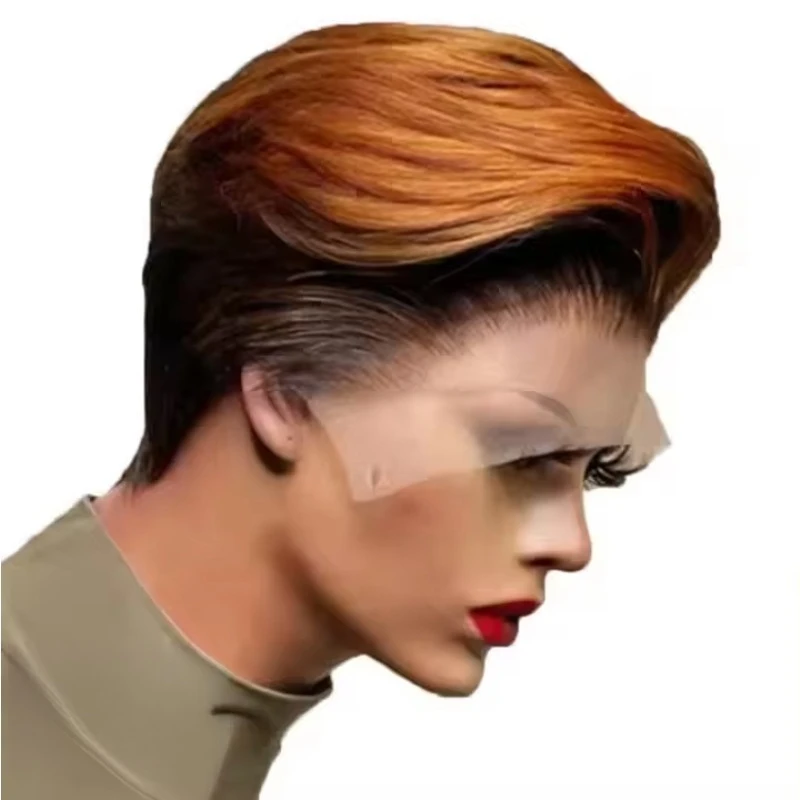 

Short Bob high definition lace gradual change wig, fluffy natural, Africa, Europe and America