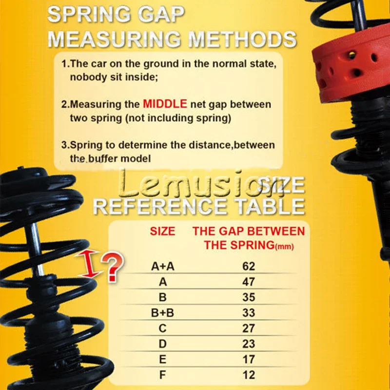 OVERE 1Set Car Rubber Spring Bumper Shock Absorber Buffer For Kia Rio Ceed Sportage Cerato Sorento Mazda CX-7 6 Mini Cooper