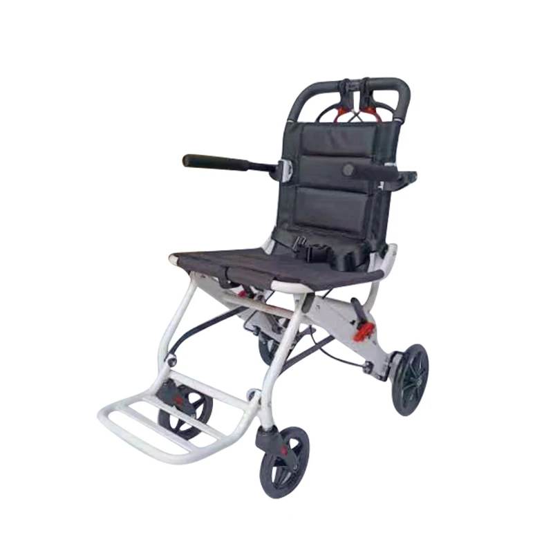 

2024 Hot Sale High Performance Manual Lightweight Wheelchair With Hand Brake Small White Scooter For Disabled