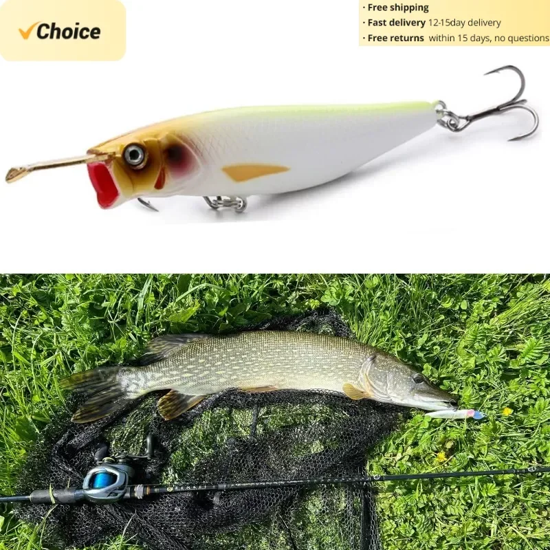 TSUYOKI Riser Bait 009p, Popper fishing lure, Fake Lures, Fishing Lure 2024, WTD Fishing Lure, illex Riserbait 009P