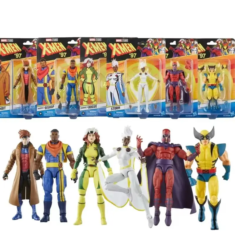 New Marvel Legends Retro X-Men 97 Bishop Magneto Rogue Gambit Wolverine Storm 6 \