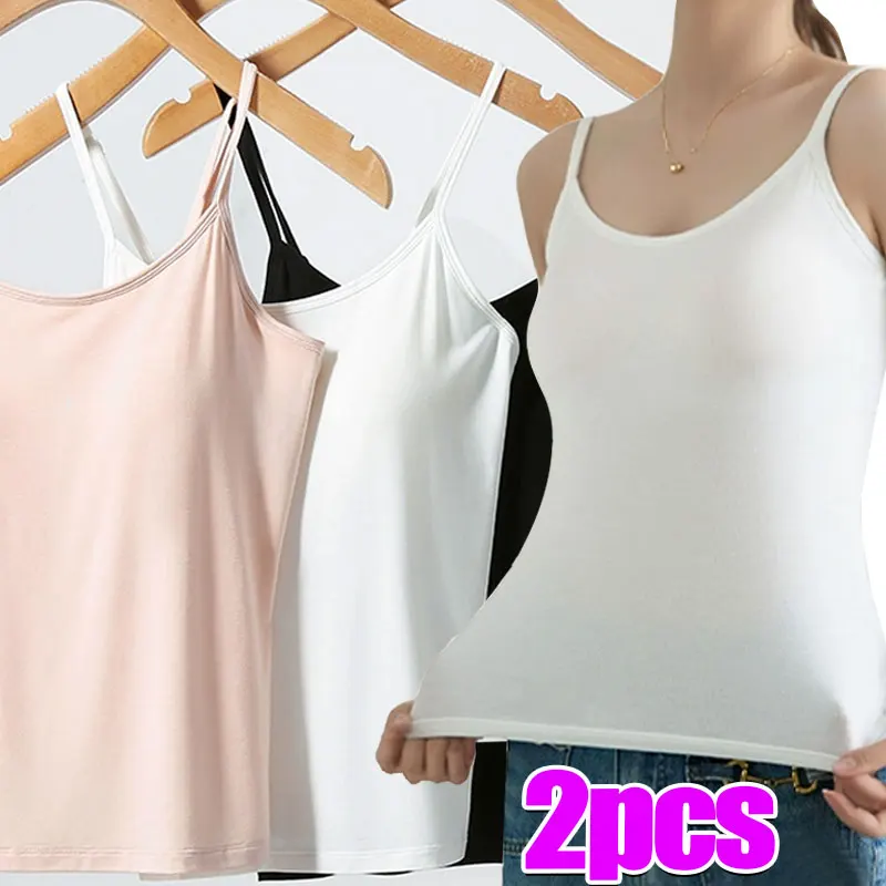 Sexy Camisoles Women Crop Tops Sleeveless Shirt Bralette Tops Solid Color Strap Skinny Vest Female S