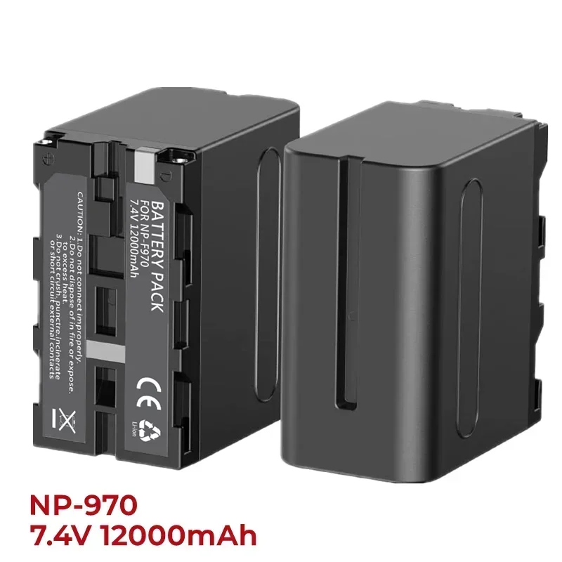 NP-F970 NP-F960 NP-F930 NP-F950 12000mAh Replacement Battery Compatible With Sony DCR-VX2100,FDR-AX1,HDR-AX2000,HDR-FX7,HVL-LBPB