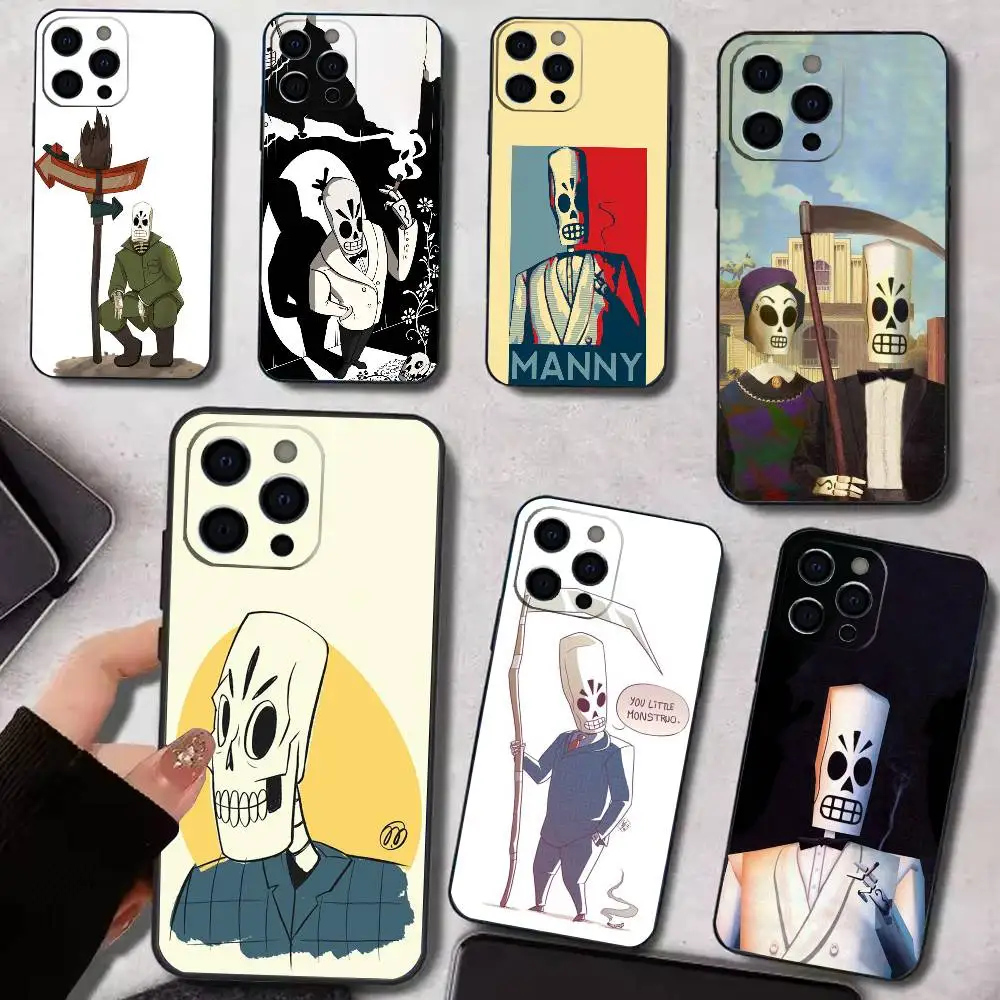 

G-Game G-Grim F-Fandango Phone Case For iPhone 17,16,15,14,13,12,11 Plus,Pro Max,XS,Soft Silicone Black Cover