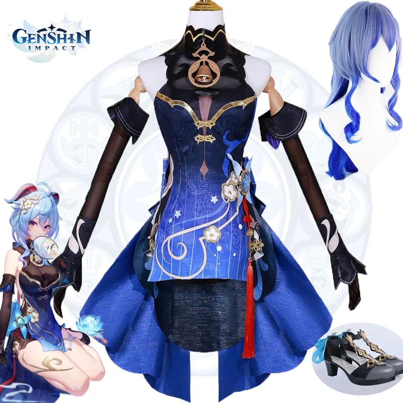 

Game Ruan Mei Cosplay Costume Honkai Star Rail Wig Shoes Dress Gloves Uniform Full Set Prop Halloween Party Role Play Women Suit