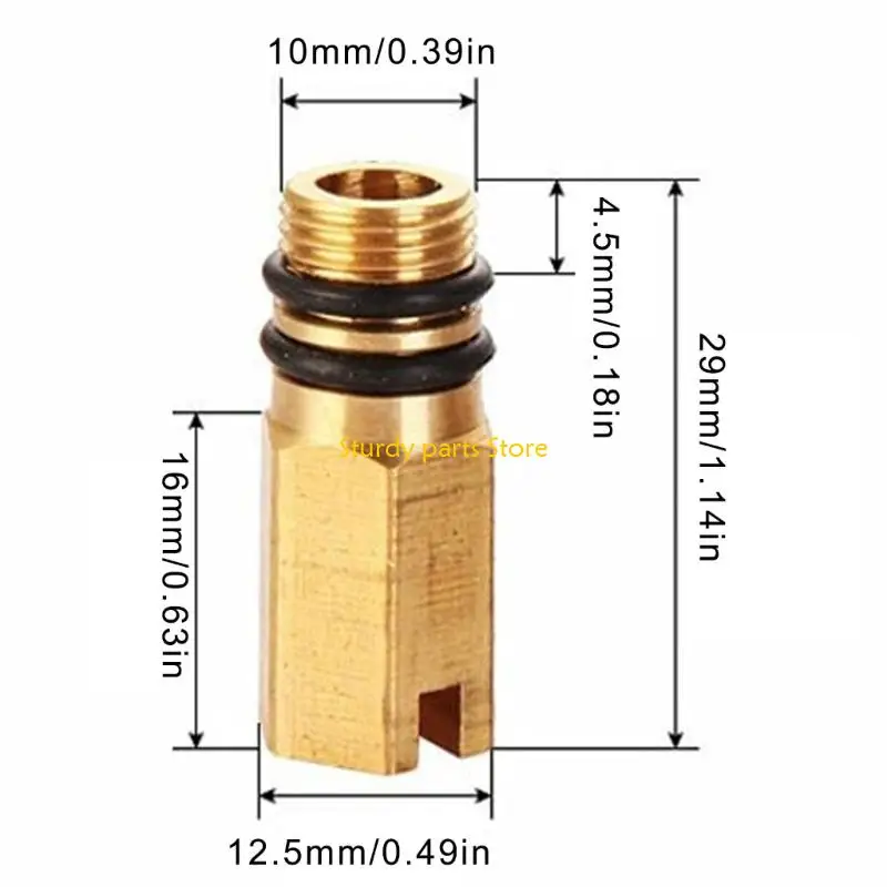 97qc латунные заглушки Caps M10x10 мм разъемы смесителя для герметизации