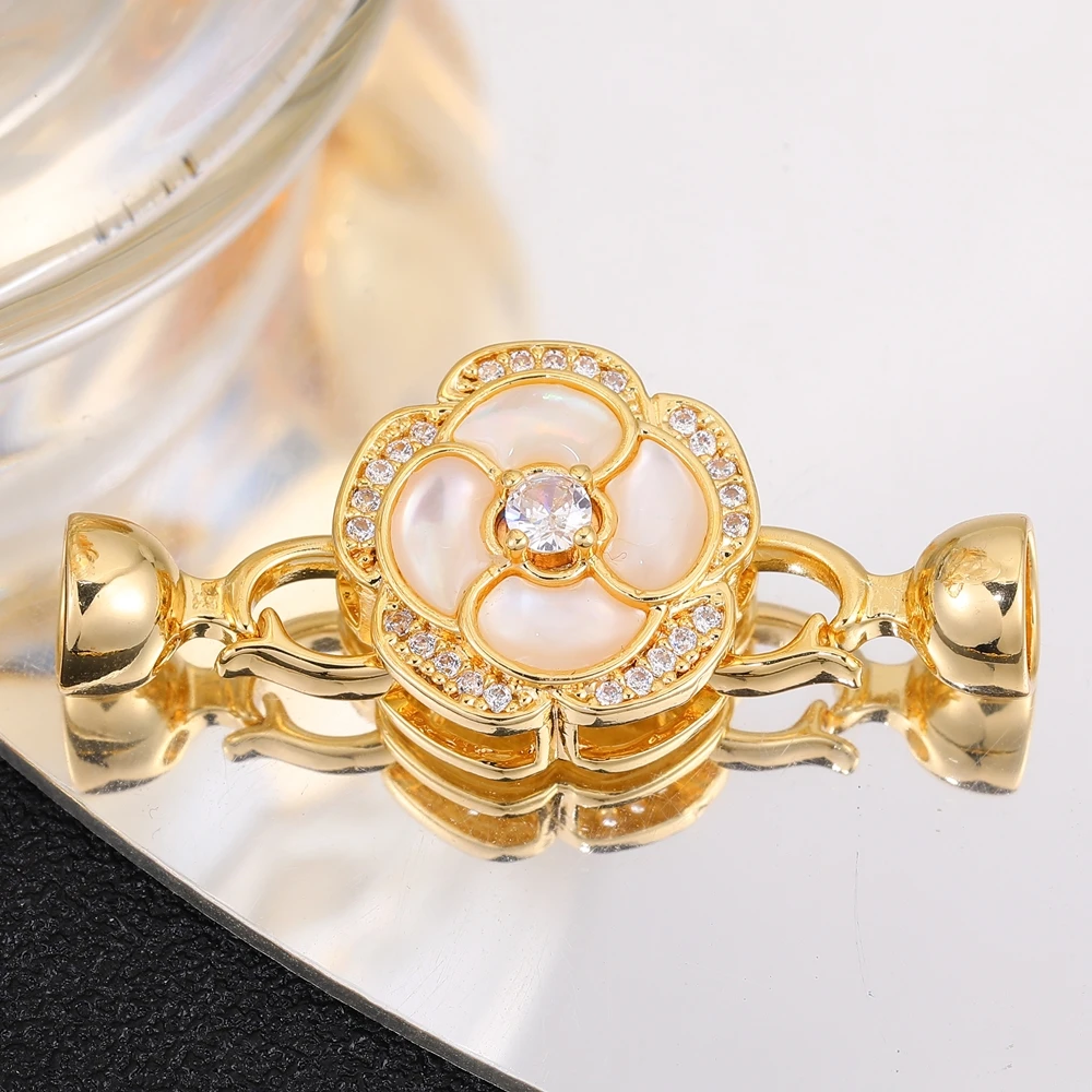 Juya DIY Schmuck Armaturen liefert Kupfer Stecker Verschluss Verschluss Zubehör für Naturstein Perlen Armband Halskette Herstellung – Detail 11