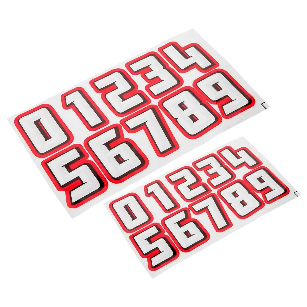

2 Sets Number Stickers Reflective Longlasting Clear Installation Bike Motorcycle Safety Decals Outdoor Camping Hiking