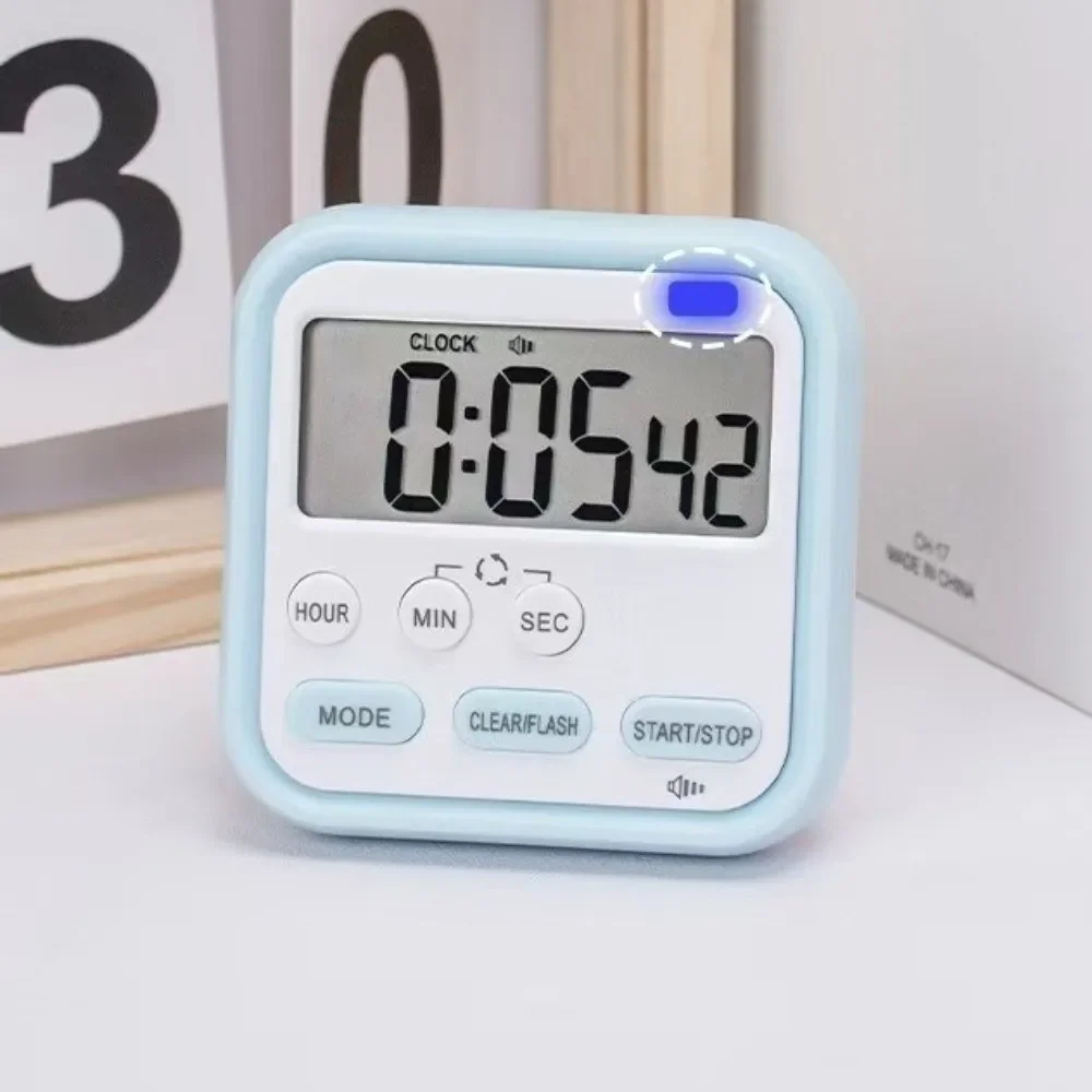 Digital Display Digital Kitchen Timer Multifunctional Time Manager Count Down Clock Loud Alarm Student Learning Alarm Clock