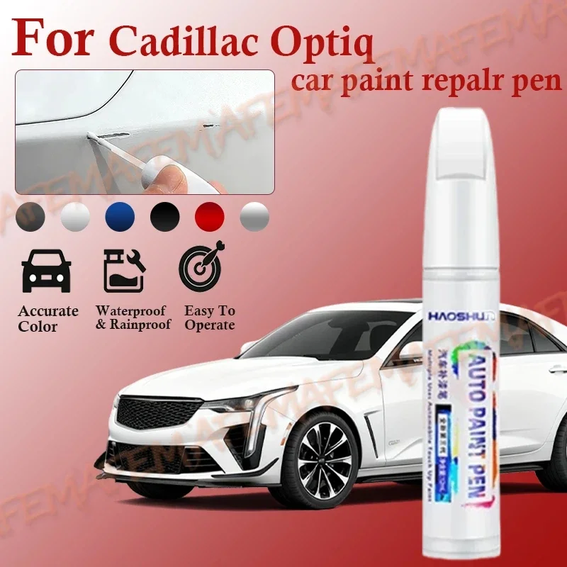 Para Cadillac Optiq 2015-2025, Lápiz de Reparación de Pintura, Eliminador de Arañazos, Accesorios para Auto, pintura coche, Negro, Blanco, Azul