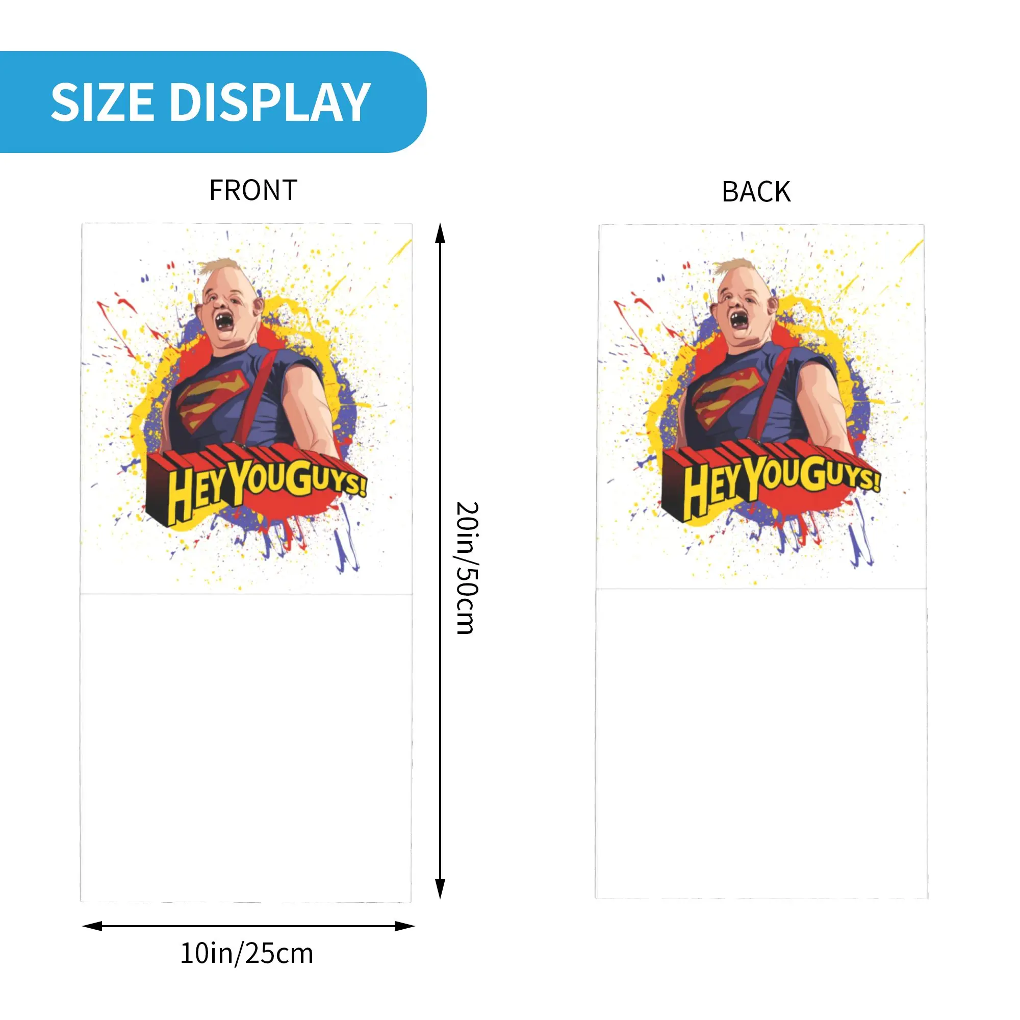 Custom The Goonies Hey You Guys Bandana Winter Neck Warmer Men Windproof Wrap Face Scarf for Ski Sloth Never Say Die Headband