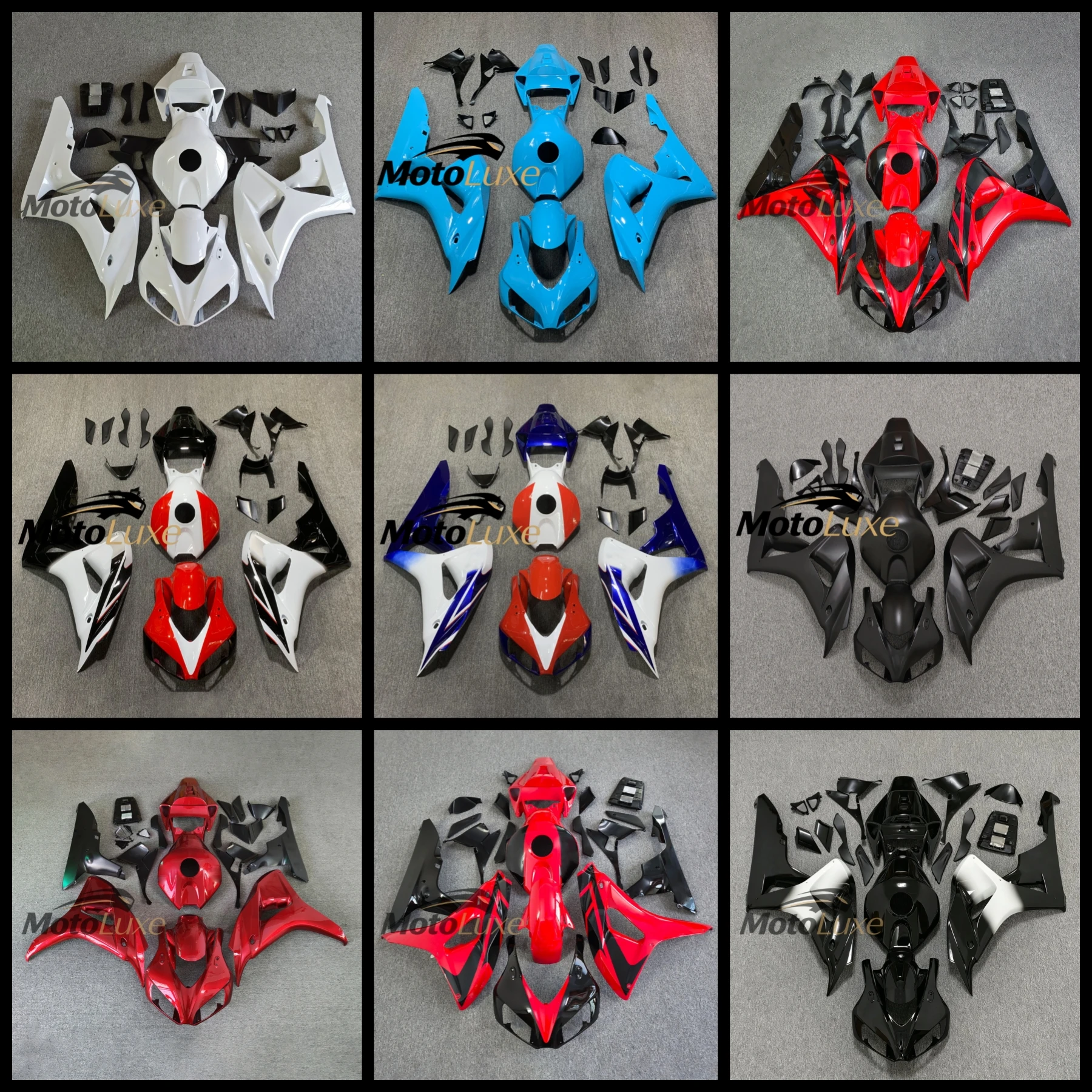 First-class Motorcycle Fairing Kits for HONDA CBR1000RR 2006 2007 FOR CBR1000 RR CBR 1000RR 06 07 Injection Red Bodywork Set