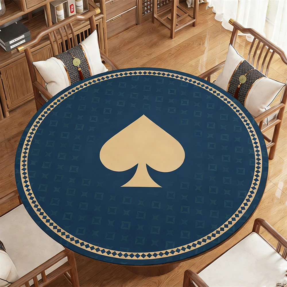 

Резиновый портативный коврик для покера (тексас-холдем), профессиональный коврик для развлечений, аксессуары для настольных игр (маджонг)