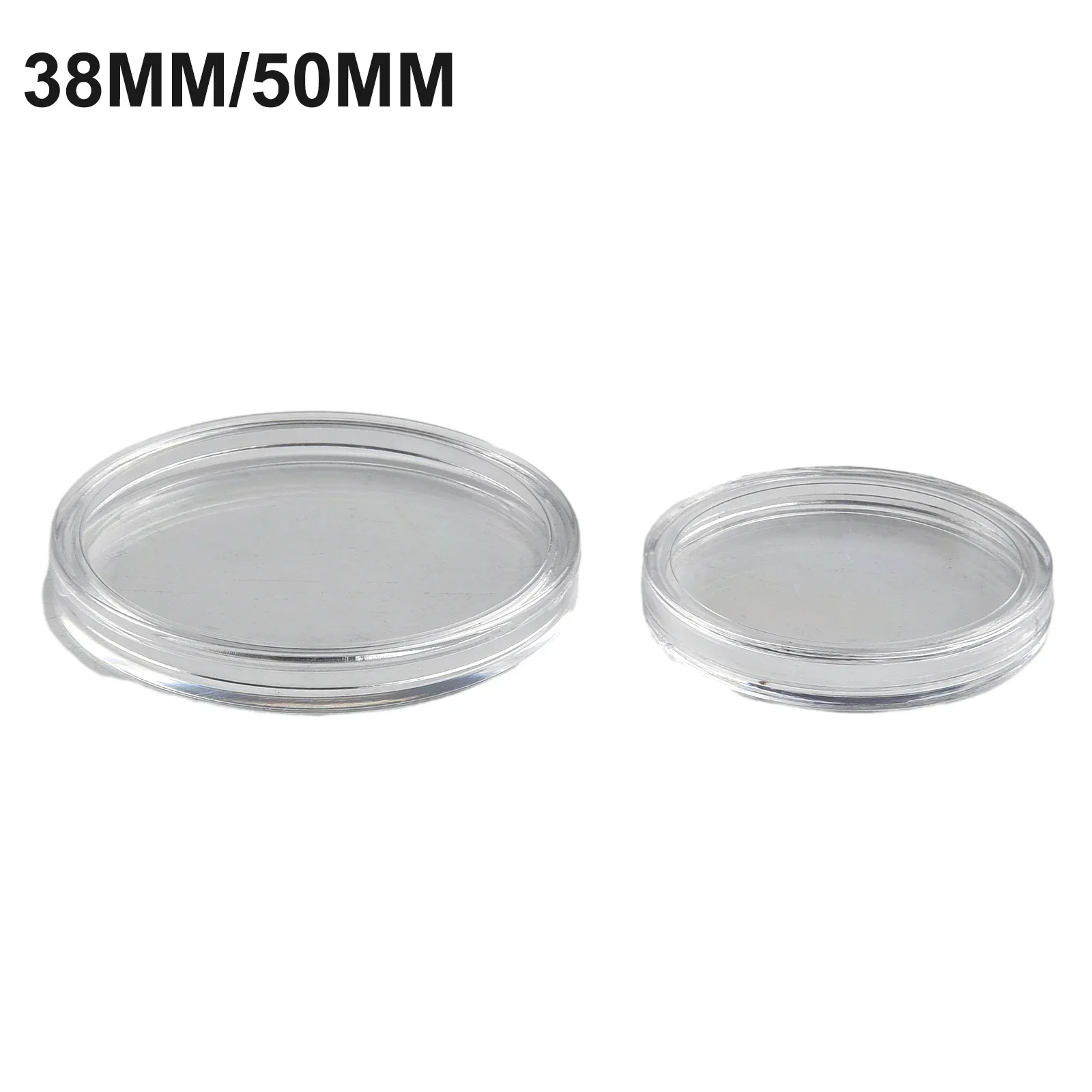 10Pcs 38/50mm Coin Capsules Case Transparent Round Coin Box Capsules Storage Coin Collection Holder Containers Home Supplies