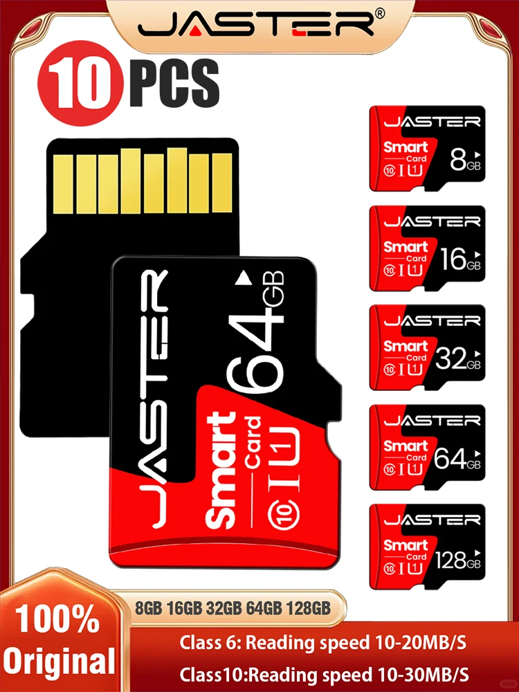 10 TEILE/LOS Original Speicher Karte 128 GB Mini SD Karte 64 GB 32 GB 8 GB Klasse 10 High Speed Micro TF Karten Für Telefon/PC Speicher Geräte