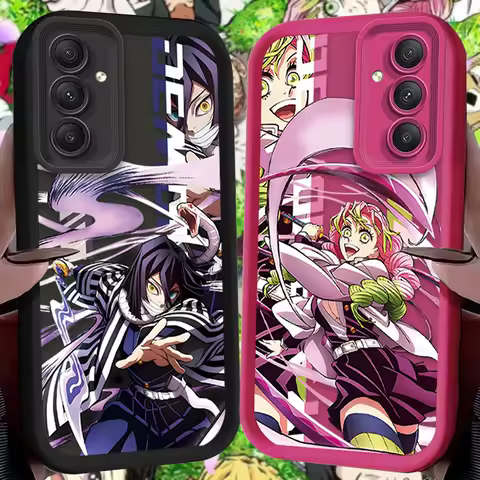 Demon Slayer Soft Silicone Case for Samsung Galaxy A55 A35 A25 A15 A05 A05S 5G A24 A13 A23 A12 A22 A32 A52 A52S A71 A72 A51 4G