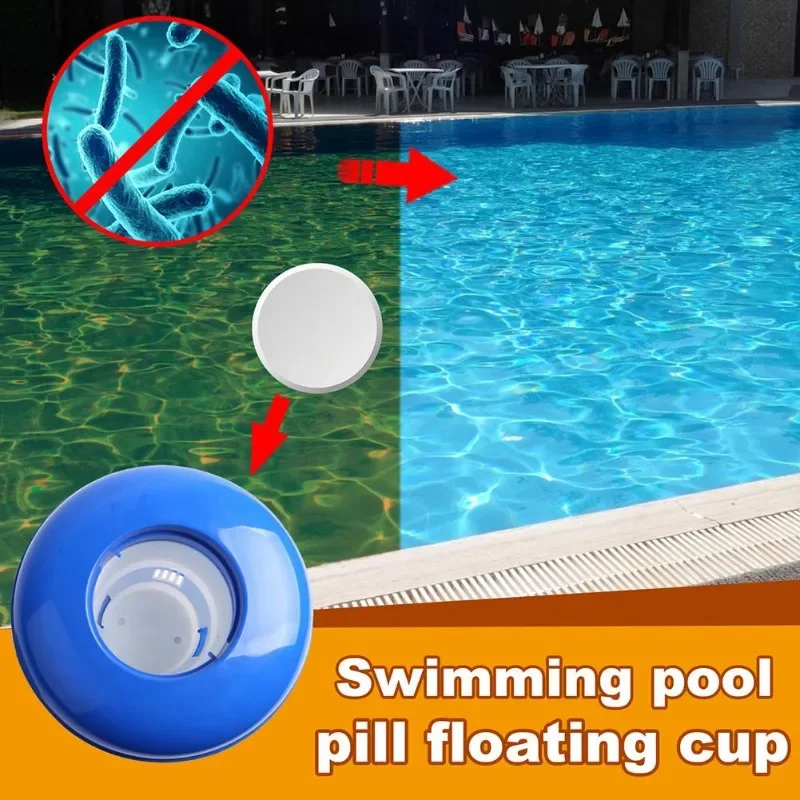 New Swimming Pool Cleaning Accessories Floating Sterilizer Chemical Chlorine Dispenser Automatic Dosing Tablets