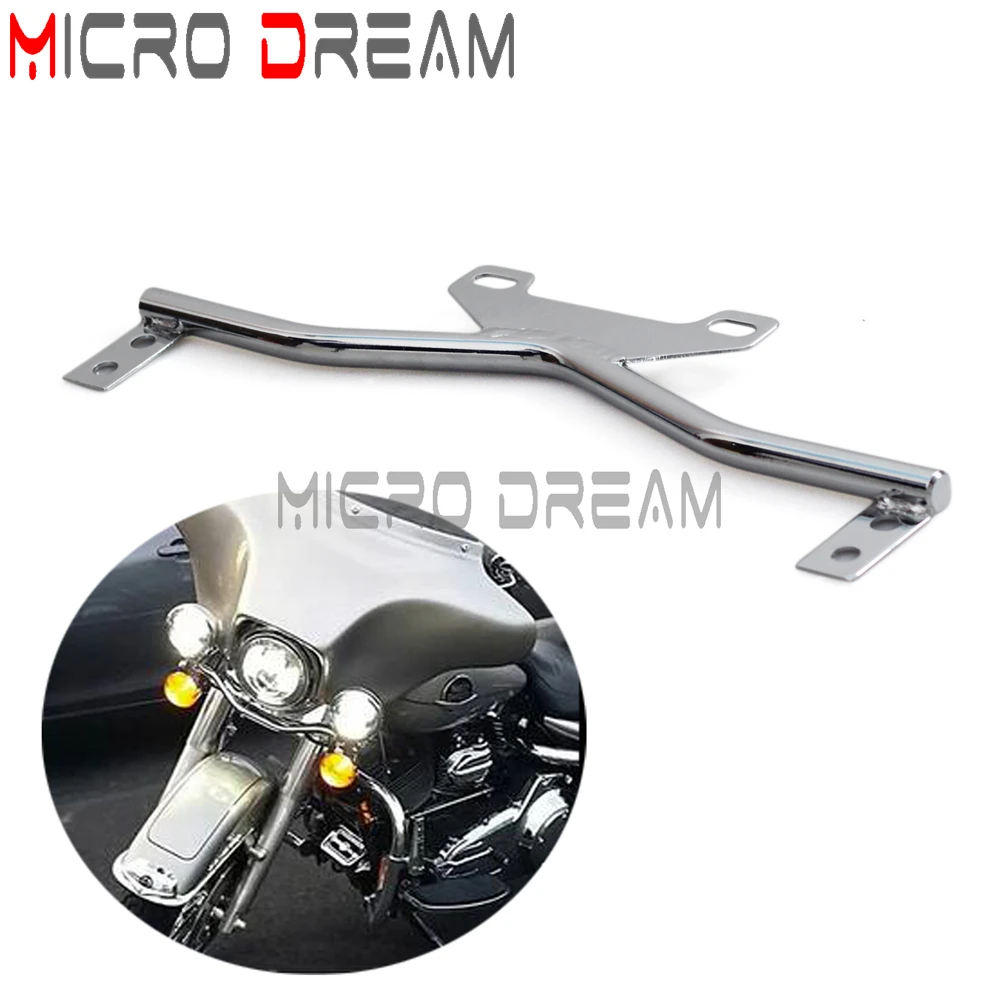 Motorcycle Turn Signal Lamp Auxiliary Fog Light Bar Bracket Universal For Suzuki VT 750 1100 VTX 1300 1800 Boulevard Vulcan 500