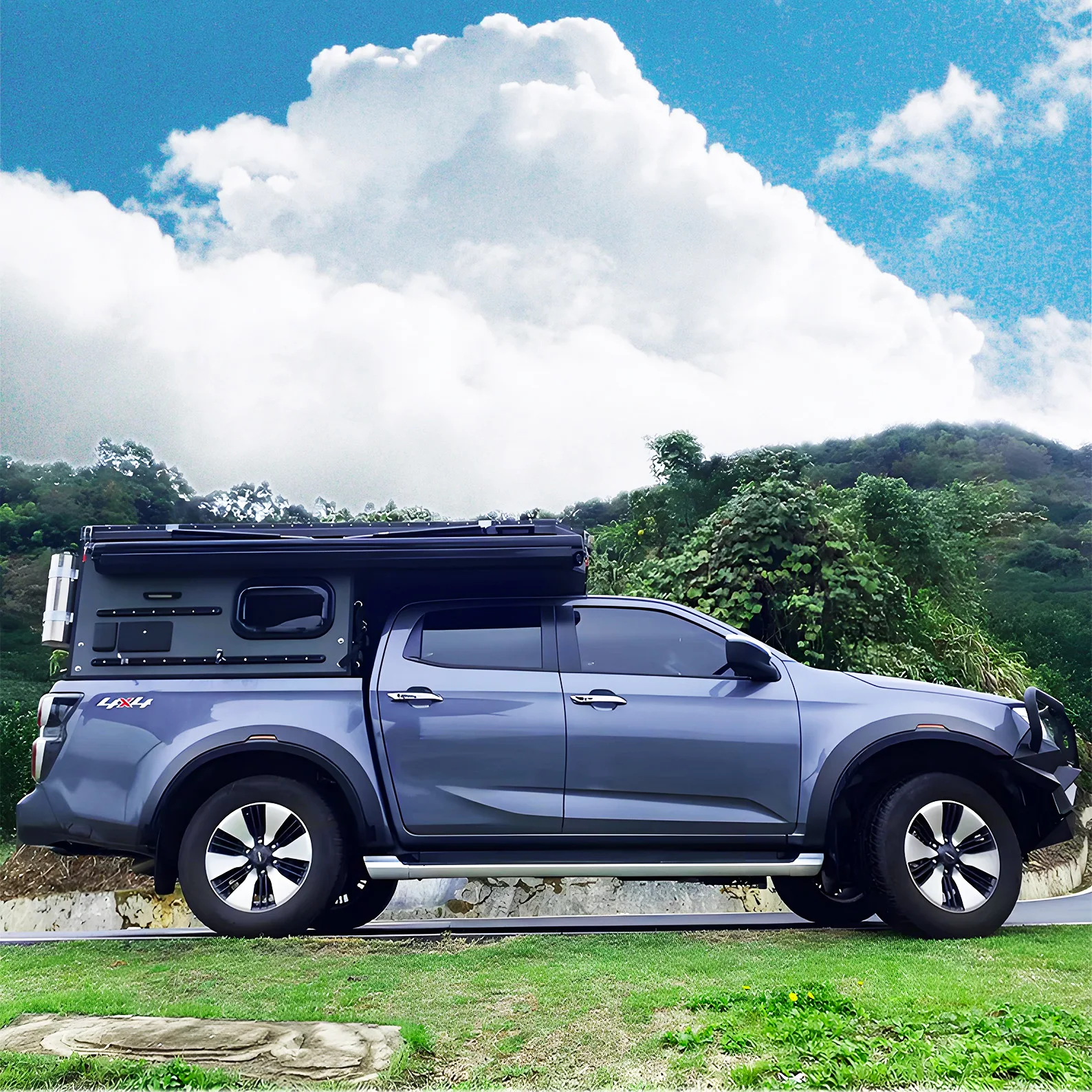 Factory Outlet High Quality Outdoor Off-Road Slide Camping Lightweight Truck Pickup Camper
