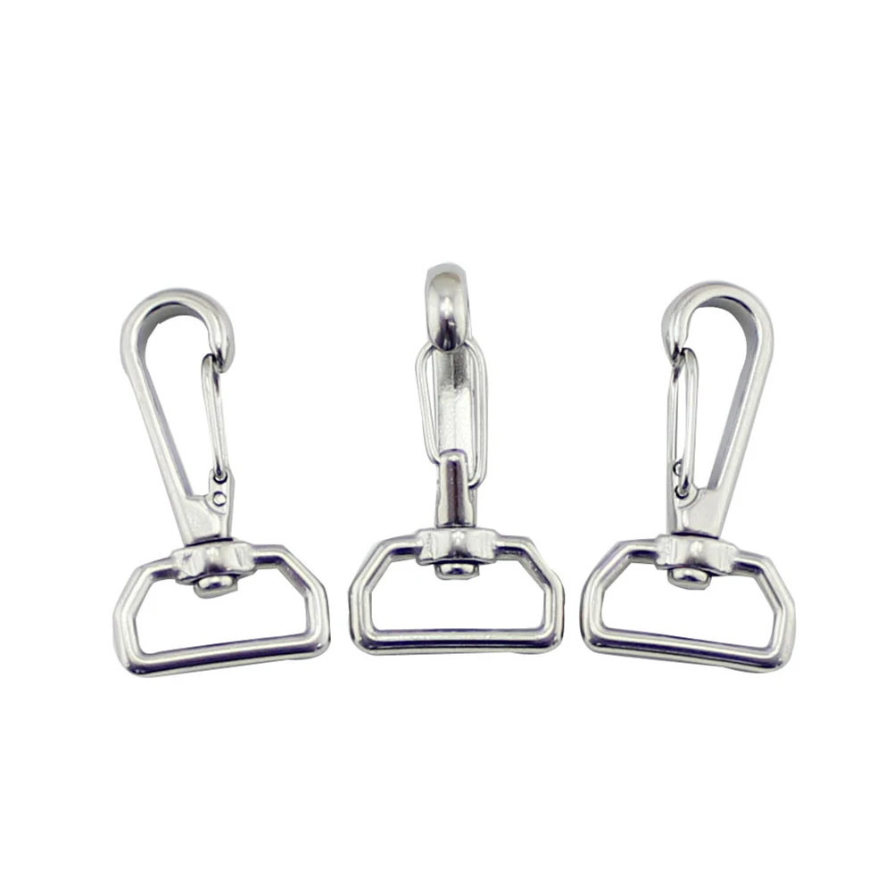 

2 Pcs Bag Spring Hook Carabiner Buckle Suitcase Stainless Steel Luggage Safety Accessories