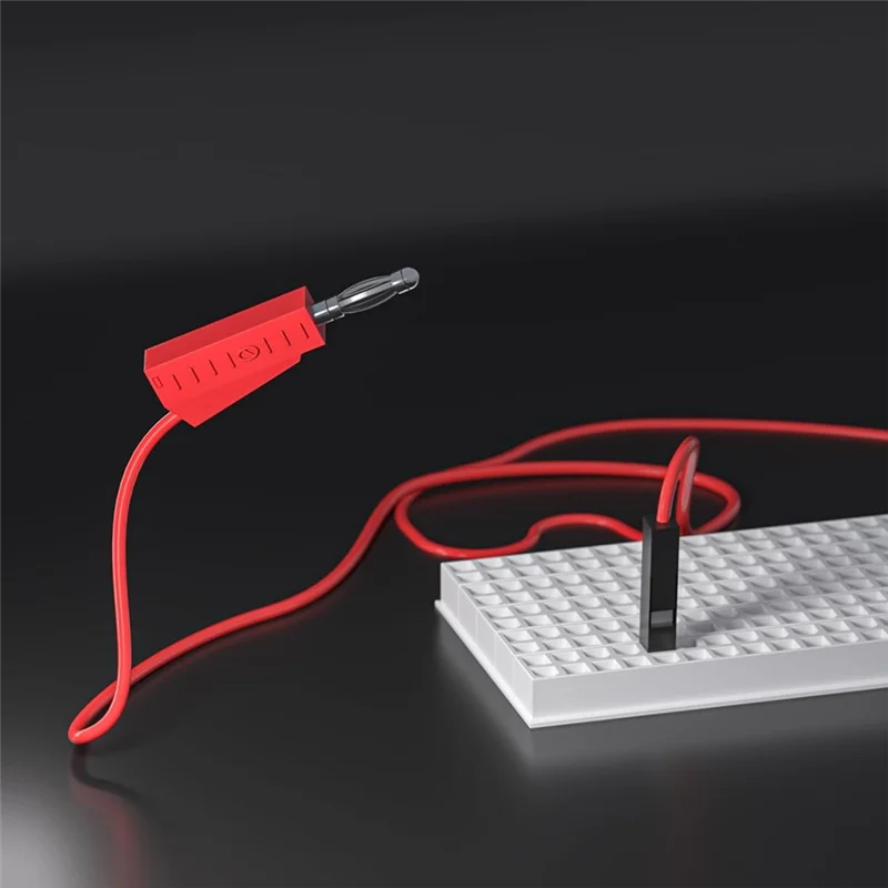 

【Кабель USB-C】банановая вилка для макетной платы, мужские перемычки, 10 шт., мягкие гибкие силиконовые тестовые провода для электрических испытаний