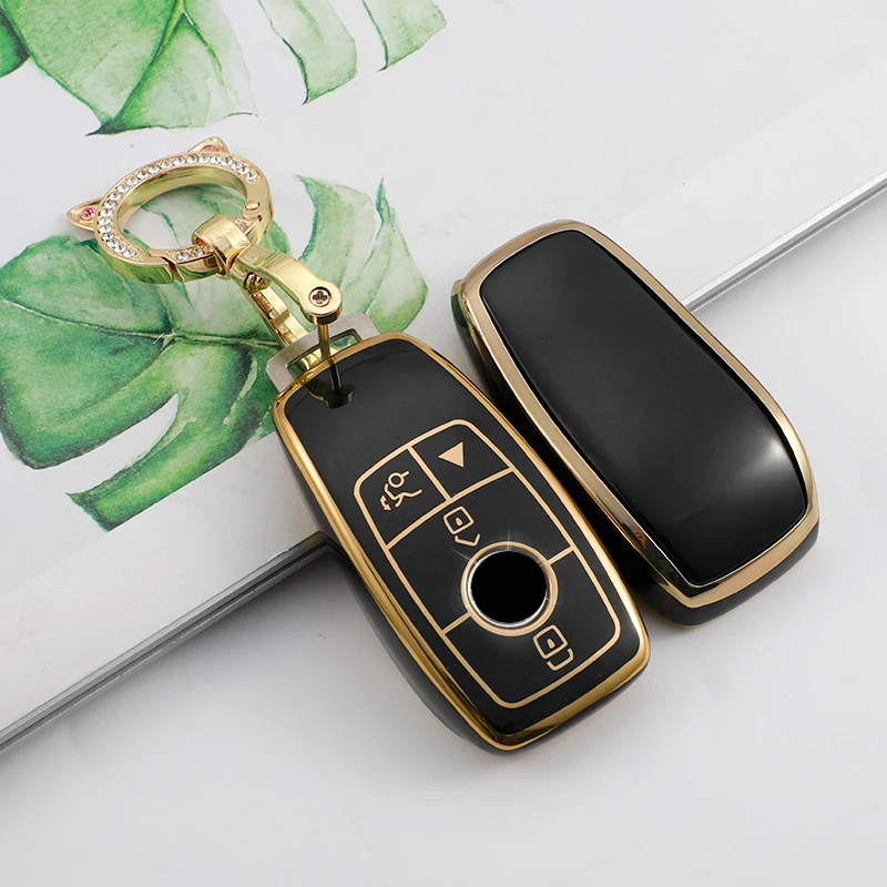 2 3 4 Buttons TPU Car Remote Key Case Cover Shell For Mercedes Benz A C E S G Class GLC CLE CLA W177 W205 W213 W222 X167 AMG