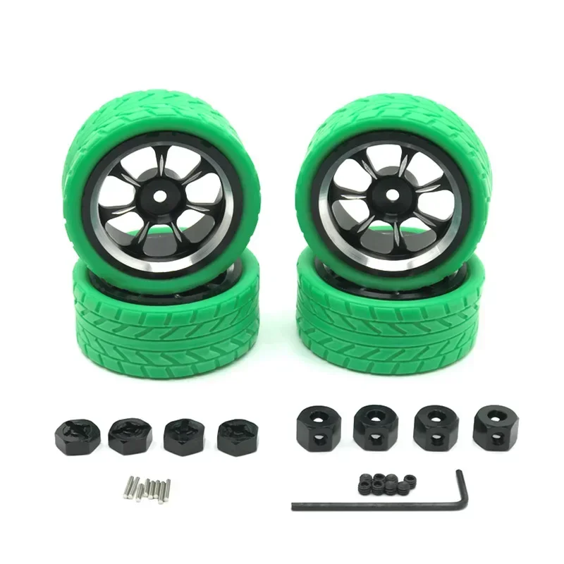 

WLtoys WPL MN Model LC 1/18 1/16 1/14 1/12 RC Car Universal Modified Metal Wheel Tires, Cool Multi-color Tire Skin Upgrade Parts