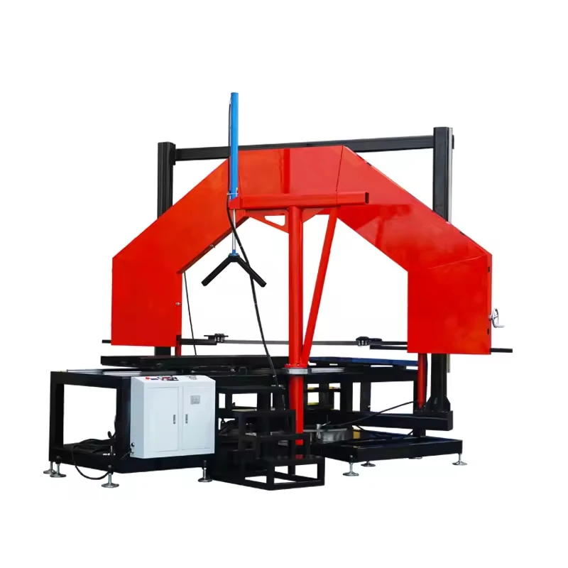 

Haisha Red/White HSM1600 Multi-Angle Band Saw Machine With Heating Function For HDPE Welding New