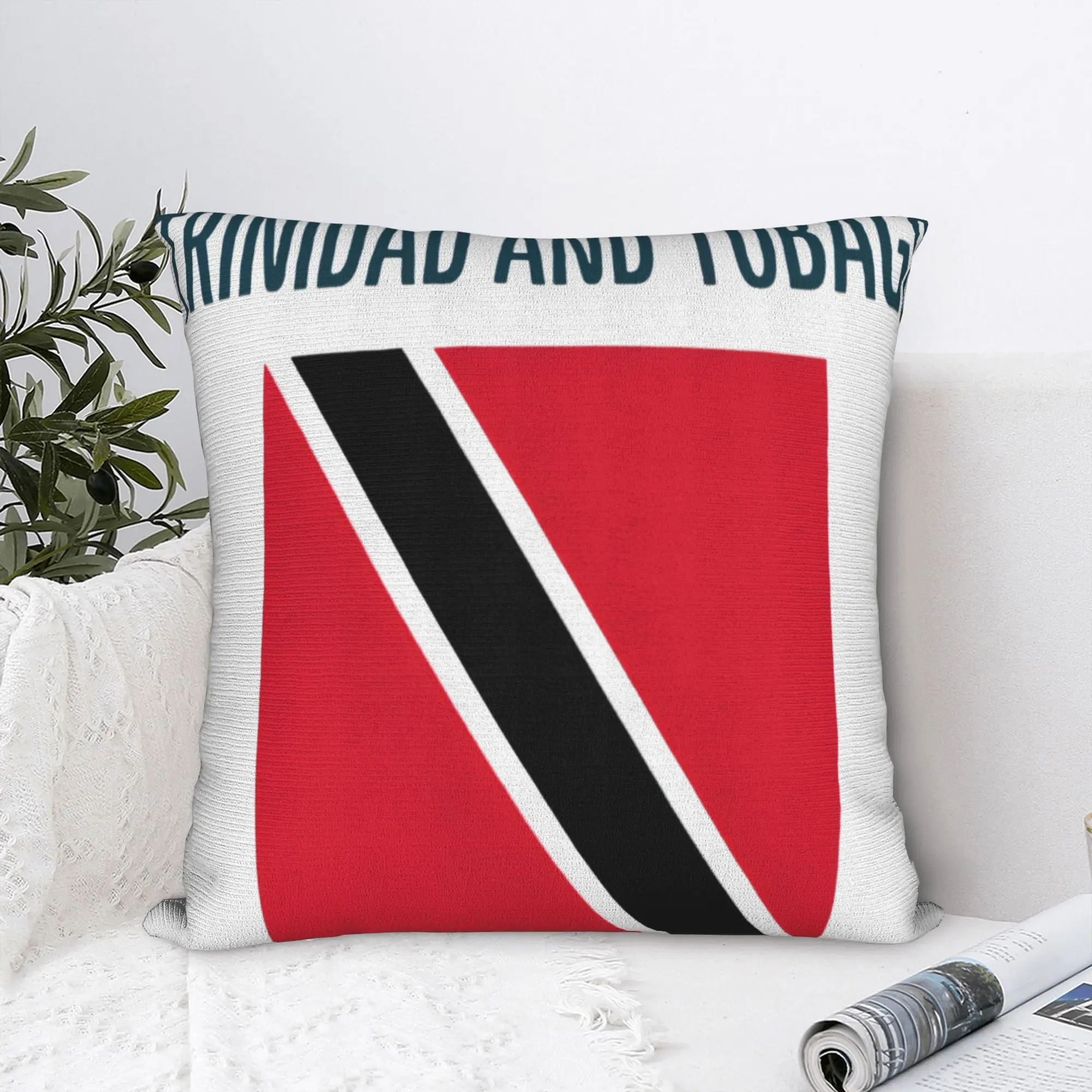 Trinidad and Tobago flag Pillow Case  Funny Pillow Cover Soft Pillowcases For Living Room Sofa