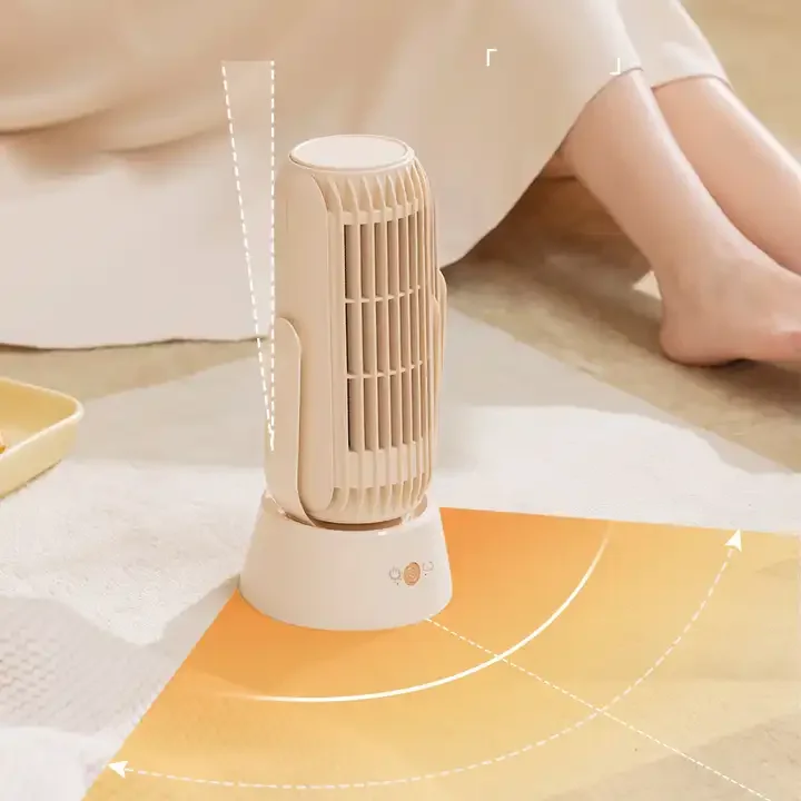 Легкий электрический умный вращающийся обогреватель, бытовой офисный портативный обогреватель, защита от перегрева, отключение питания, вентилятор на зиму