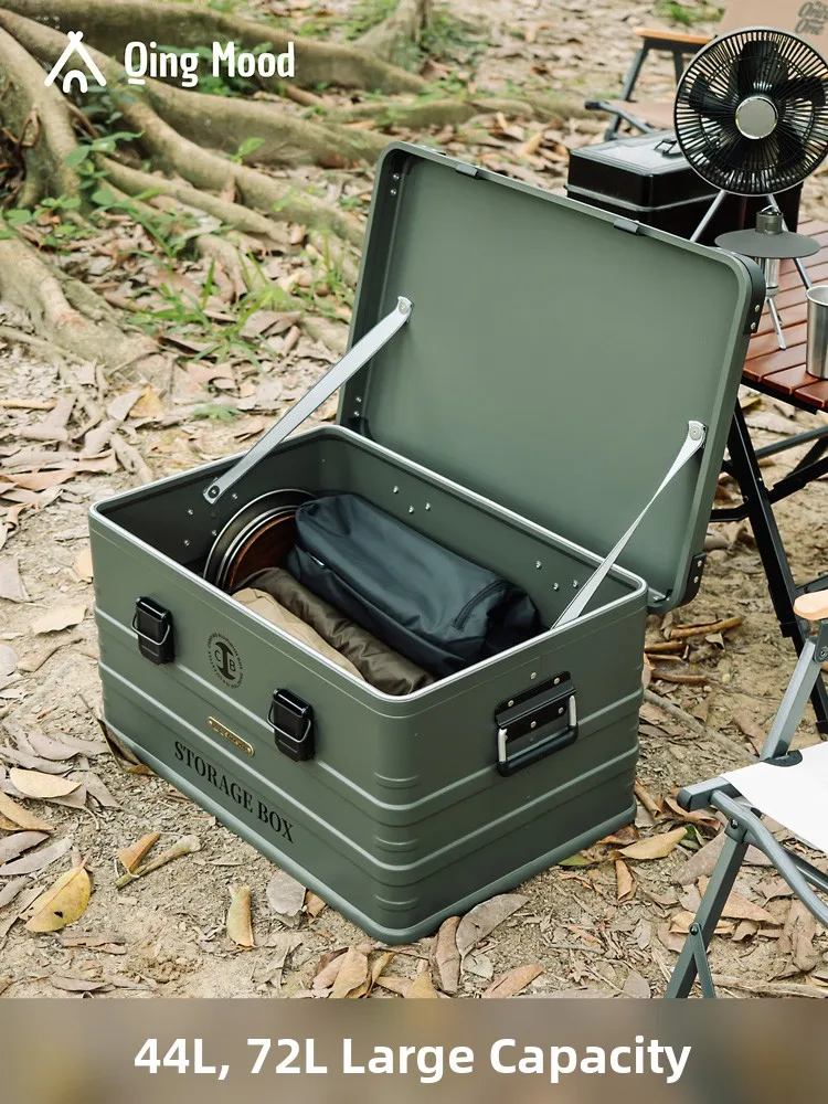 

inetrip Aluminum Alloy Cam Storage Box Outdoor Vehicle Mounted Rear Trunk Organizer Multi-Functional Waterproof Coffee Box