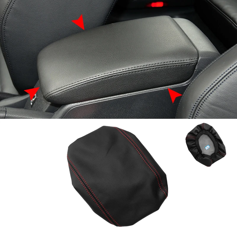 For VW Golf 6 MK6 VI 2010 2011 2012 2013 Car Interior Center Console Armrest Box Pad Cover Protective Trim Microfiber Leather
