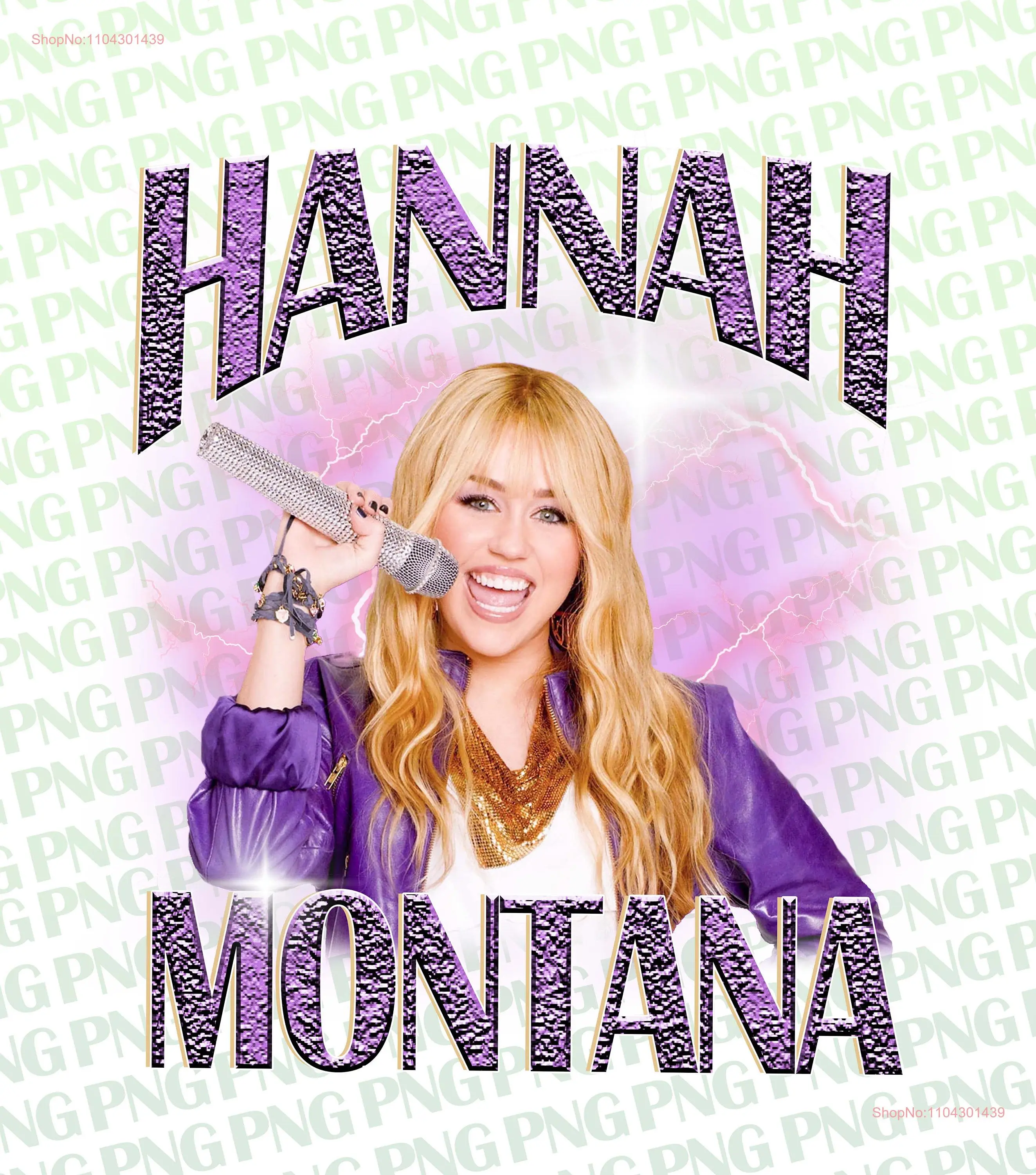 Hannah Montana PNG Vintage T Shirt Crewneck SweaT 90s long or short sleeves