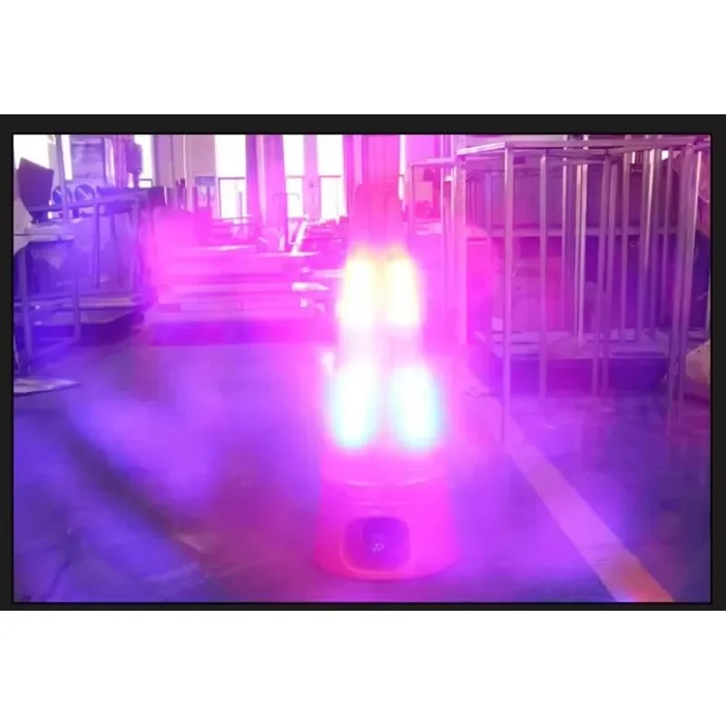 Rechargeable Led Audible and Visual Traffic Cone Alarm Flash Warning Light with Voice Horn